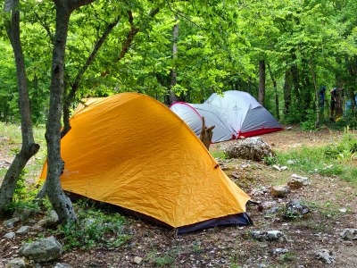 палаточный лагерь в Крыму